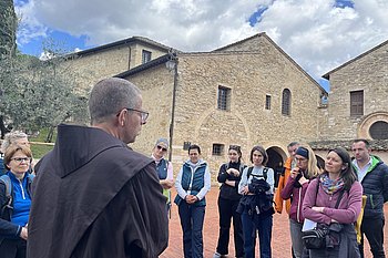 Reisegruppe in Assisi